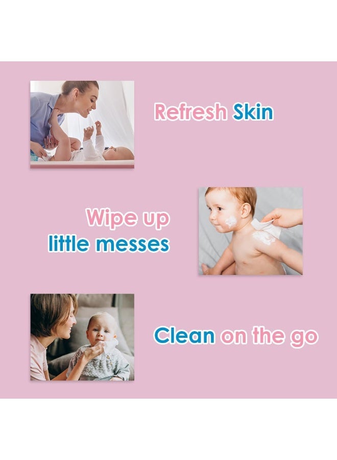 Cool & Cool Baby Wipes 40's - Alcohol Free, Paraben Free, Vitamin E, Aloe Vera, Ultra Soft & Gentle for Sensitive & Delicate Skin - Image 4